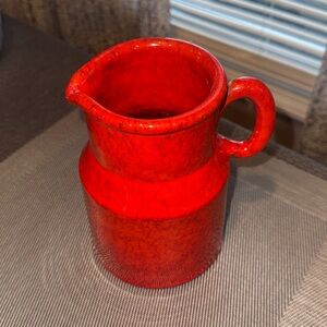 Vintage Italian Peasant Village (PV) Ceramic Pottery Pitcher- Italy #66328